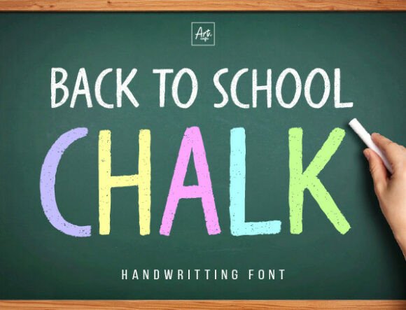 Back to School Chalk Font