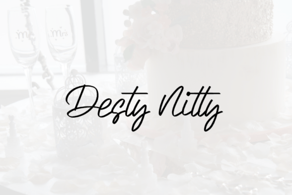Desty Nitty Font for Creative Publishing