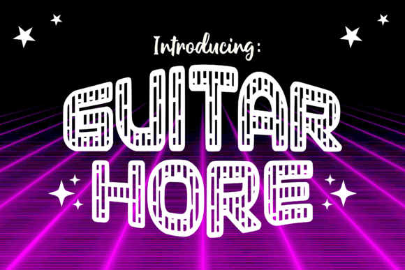 Guitar Hore Font for Creative Projects