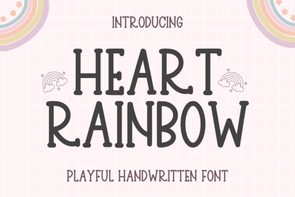 Heart Rainbow Font