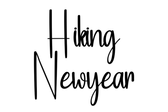 Hiking Newyear Font for Web Design