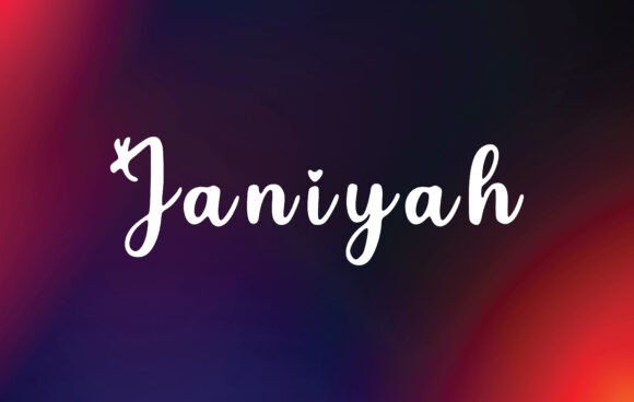 Janiyah Font for Professional Branding