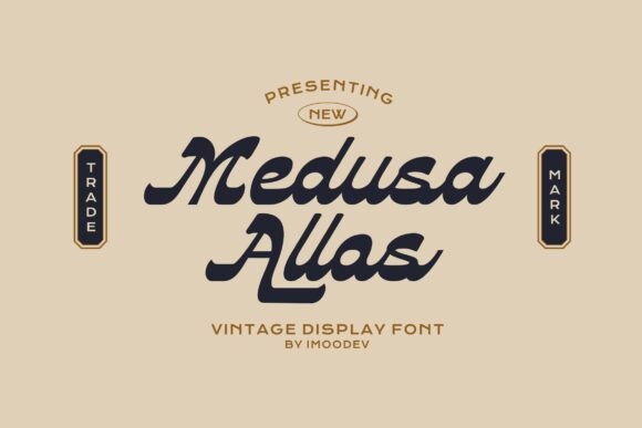 Medusa Allos: Vintage Font for Bold Campaigns