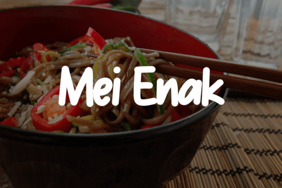 Mei Enak Font for Editorial Design