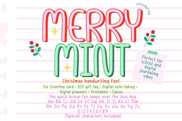 Merry Mint Font for Holiday Campaigns