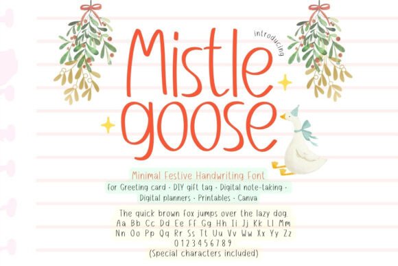 Mistle Goose Font Review