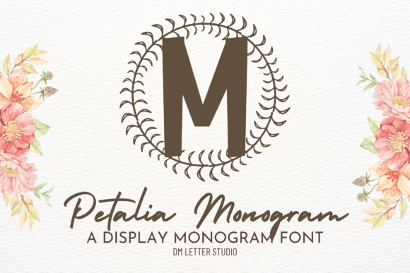 Petalia Monogram Font for Elegant Branding