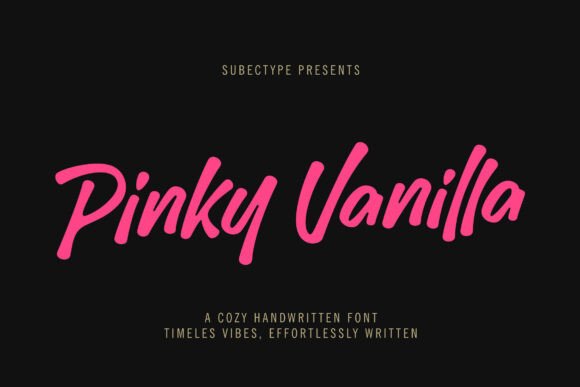 Pinky Vanilla Font