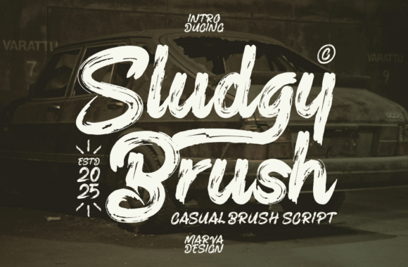 Sludgy Brush Font for Web Design