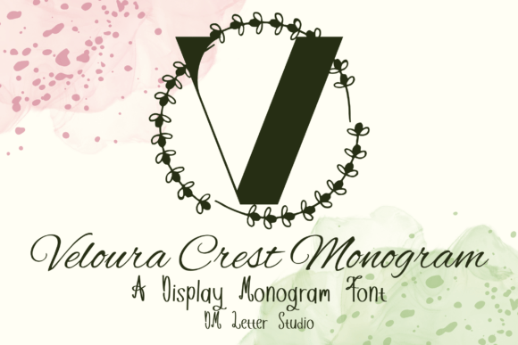 Veloura Crest Monogram Font Review