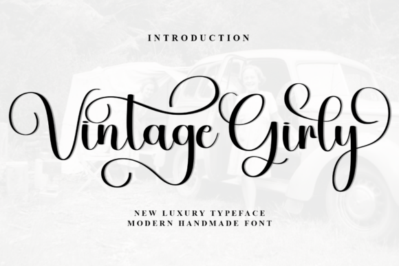 Vintage Girly Font for Elegant Branding
