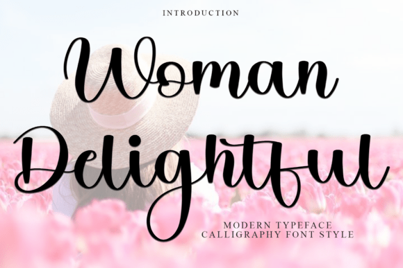 Woman Delightful Font for Festive Branding